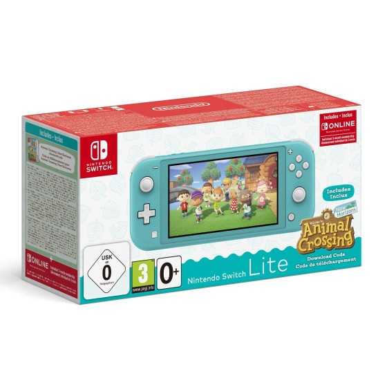 Nintendo Switch Lite Turquoise + Animal Crossing