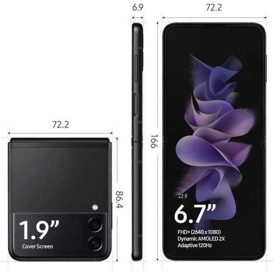 Samsung Galaxy Z Flip3 5G 128 Go Noir fantôme