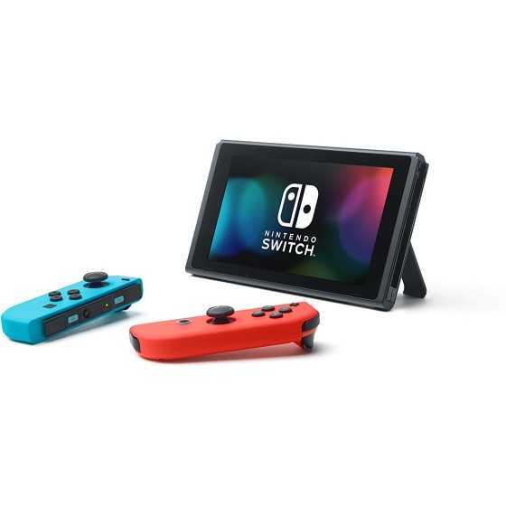 Nintendo Switch avec paire de Joy-Con Rouge Néon et Bleu Néon