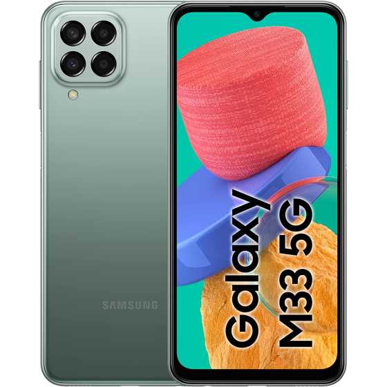 Samsung Galaxy M33 5G, Android Smartphone, 6.6 Inch Infinity-O TFT Display, 5000 mAh Battery, 6 GB RAM 128 GB Memory, Dual SIM