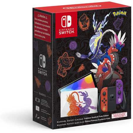 Console Nintendo Switch Modèle OLED - Edition Pokémon Ecarlate et Pokémon  Violet