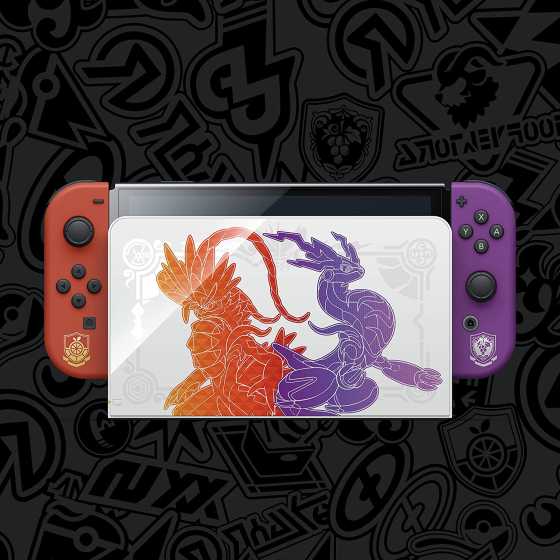 Console Nintendo Switch Modèle OLED - Edition Pokémon Ecarlate et Pokémon Violet