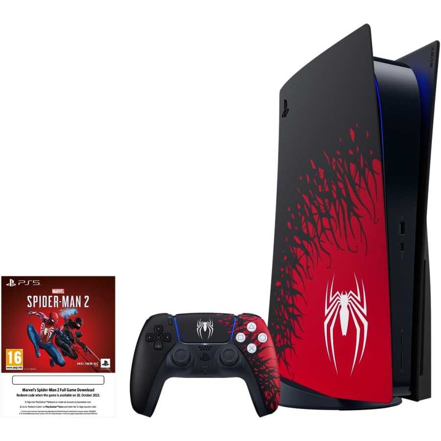 Playstation Pack PS5 5 Standard Console + Marvel's Spider-Man 2 - Edition  Limitée