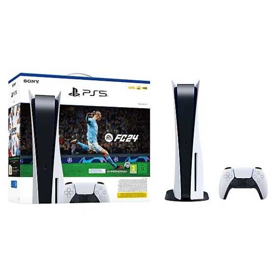 Console PlayStation 5 - Édition Standard + EA Sports FC24 (code dans la boîte)